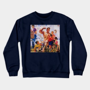 In the Garden With Sylvester and Arnold Crewneck Sweatshirt